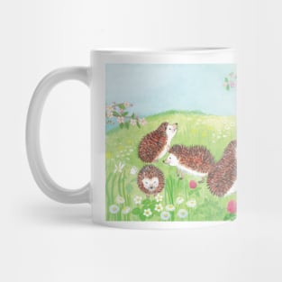 Little Hedgehogs in the Meadow Mug